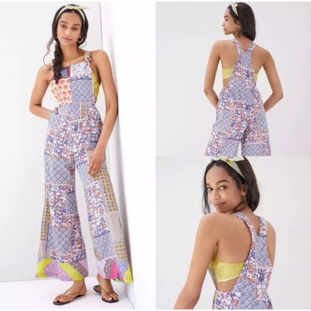 Anthropologie Multicolor Patchwork Jumpsuit - image 2
